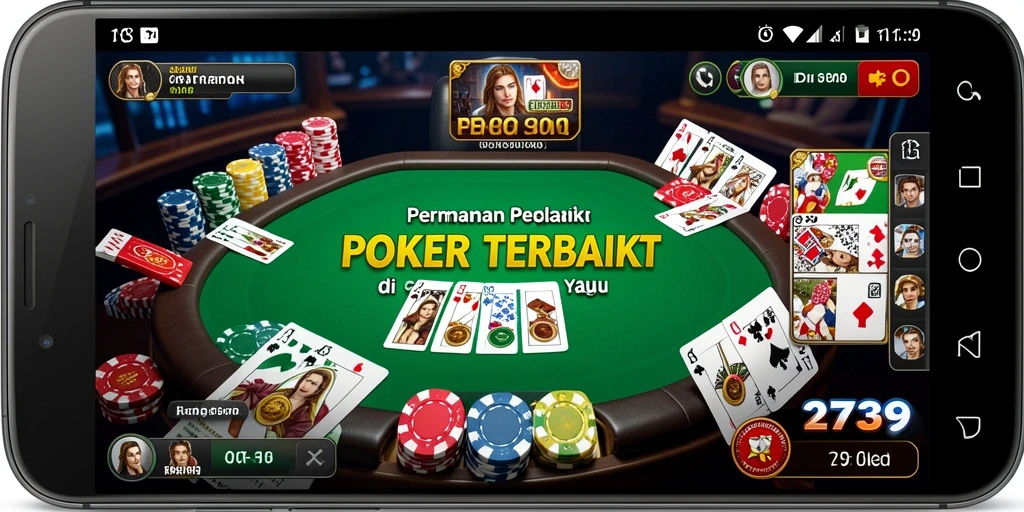 Screenshot menampilkan gameplay Poker yang intens dan menarik.