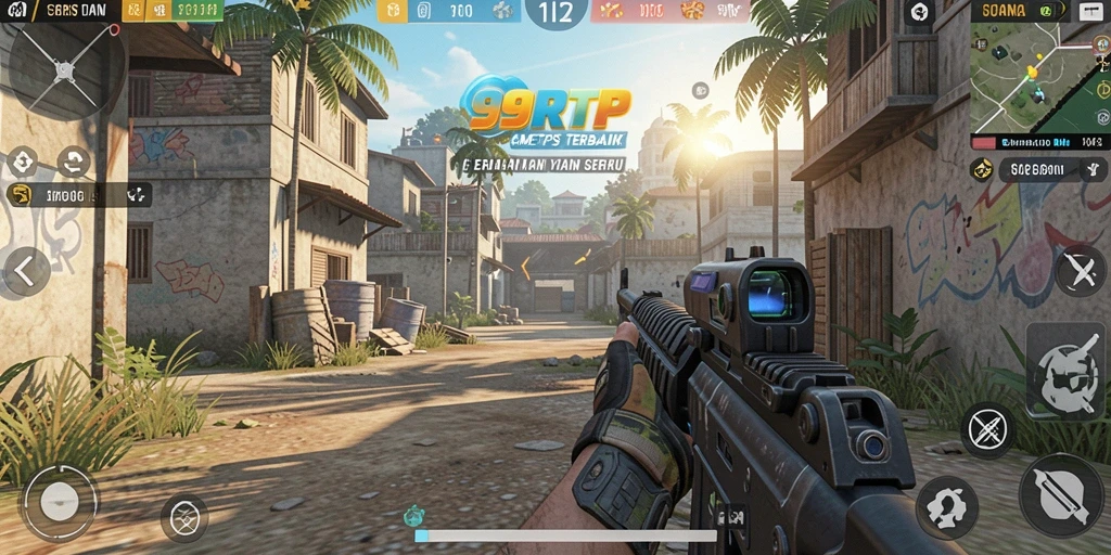 Screenshot menunjukkan aksi pertempuran epic dalam game TPS 99RTP.