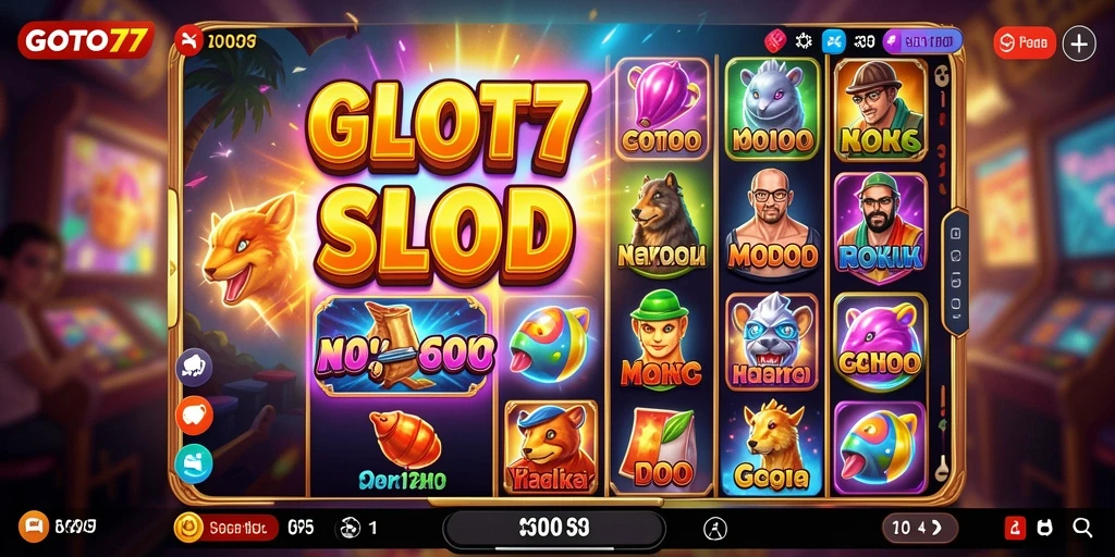 Tampilan utama permainan slot GOTO77 yang penuh aksi.