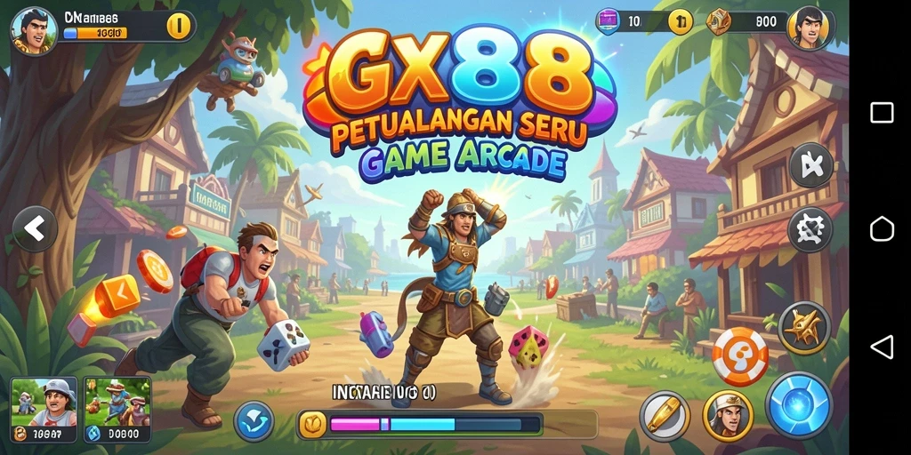 Tampilan gameplay seru dan menantang di GX88.