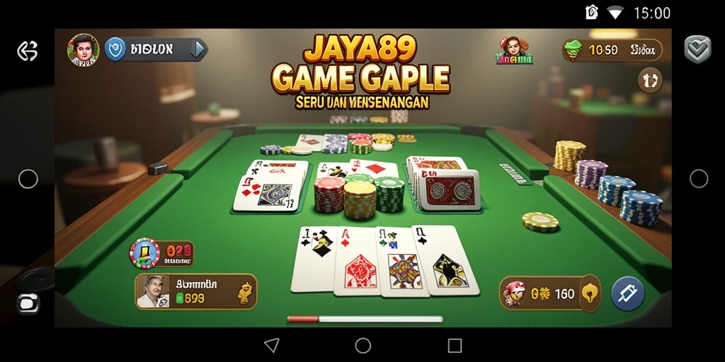 Gameplay seru Gaple yang mengasyikkan dengan teman.