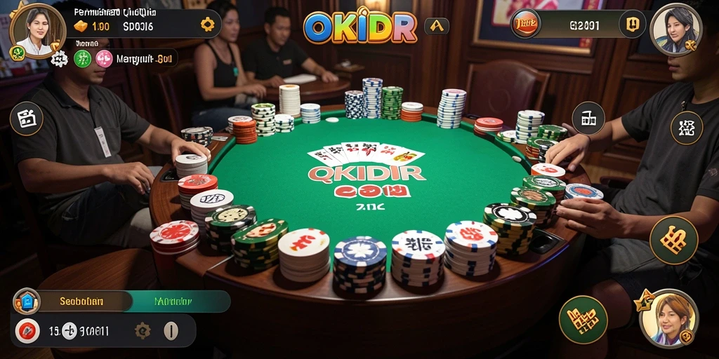 Screenshot gameplay OKIDR yang menampilkan aksi seru QiuQiu.