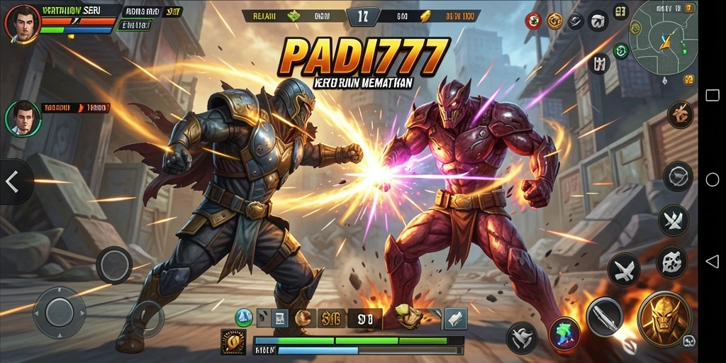 Gameplay Fighting yang intens dan mendebarkan di PADI777.