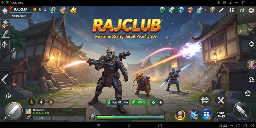 Screenshot RAJACLUB yang menunjukkan serunya gameplay strategi