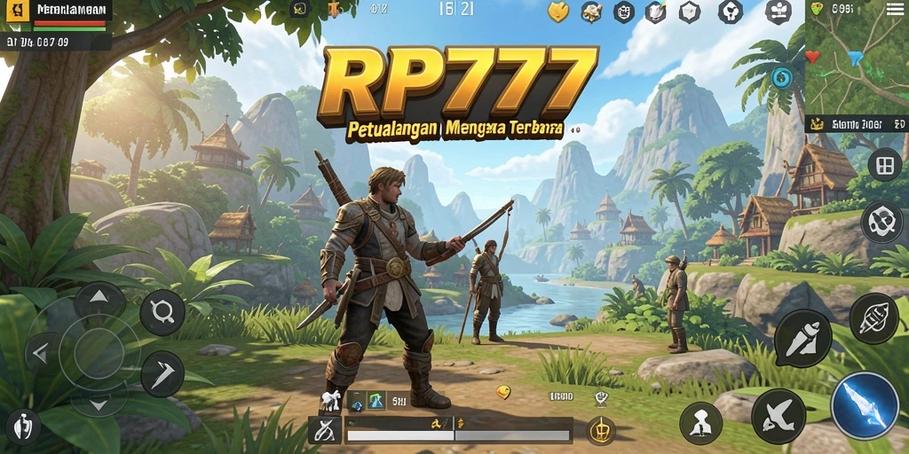 Tampilan gameplay RP777 dalam dunia terbuka yang menarik.