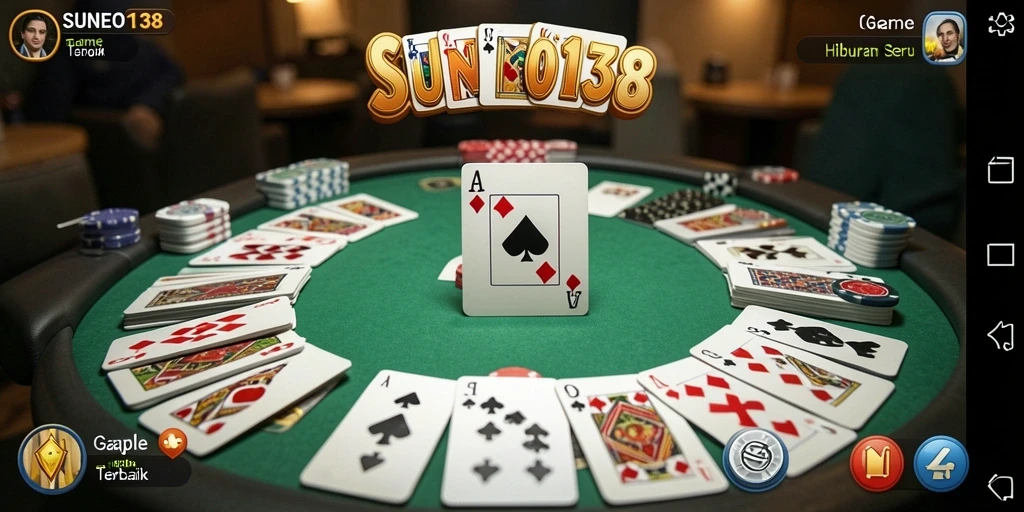 Screenshot gameplay SUNEO138 menampilkan serunya permainan Gaple.
