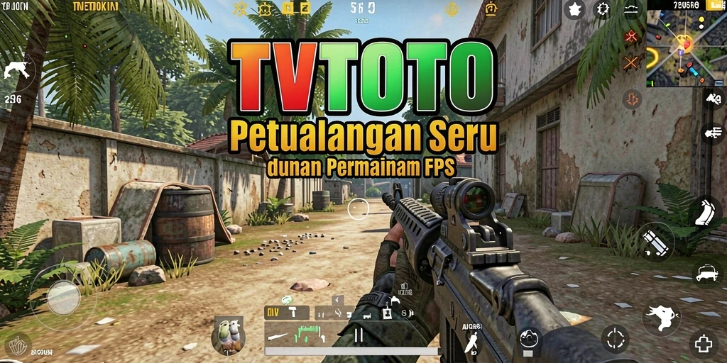 Gameplay menegangkan dari TVTOTO yang menampilkan aksi tembak-menembak.