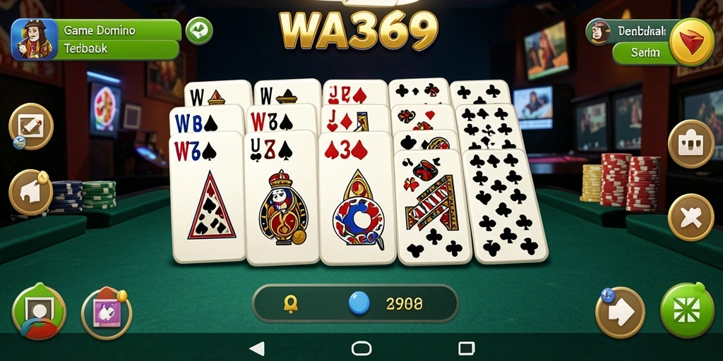 Tampilan gameplay seru dan menantang dalam game Domino WA369.