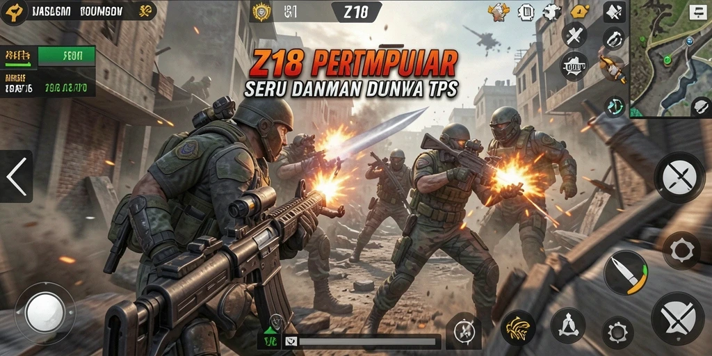 Gameplay seru dan mendebarkan dalam Z18.