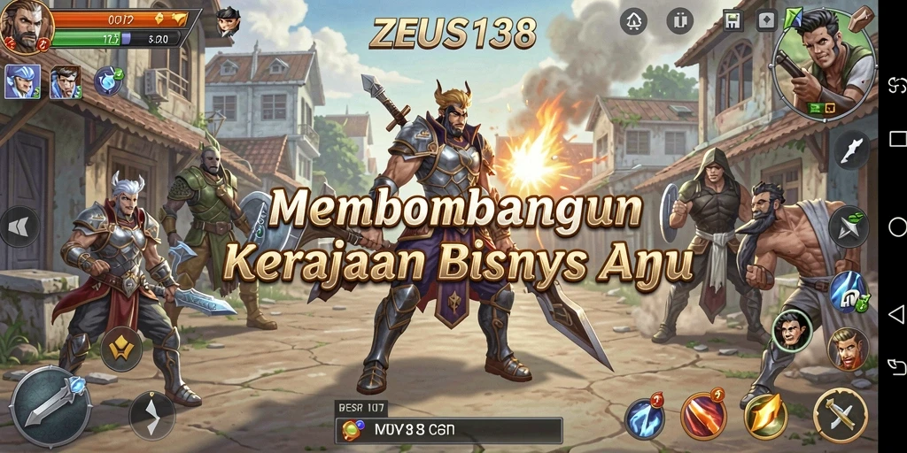 Tampilan gameplay ZEUS138 yang menarik dalam membangun kerajaan bisnis.