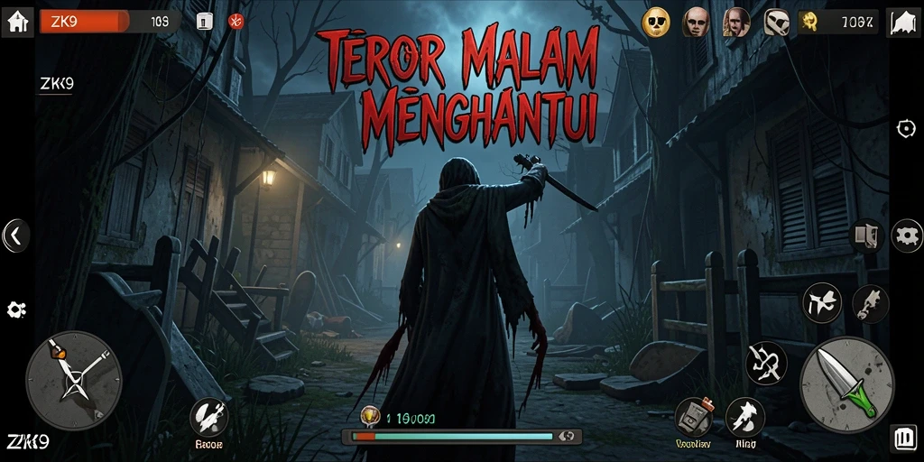 Tampilan gameplay ZK9 yang mencekam dan penuh ketegangan.